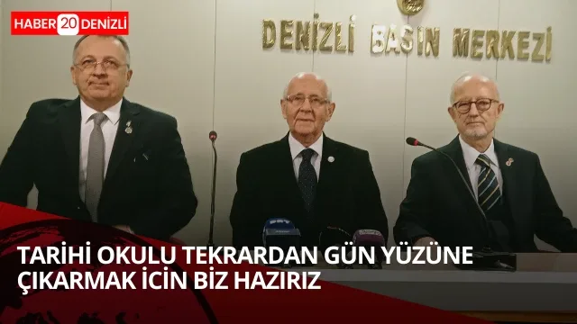 Tarihi okulu gün yüzüne çıkarmak için biz hazırız