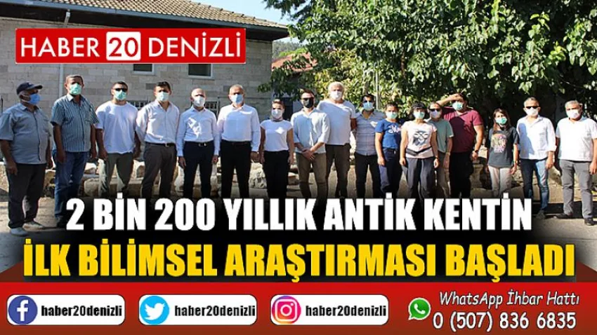 2 bin 200 yıllık antik kentin ilk bilimsel araştırması başladı