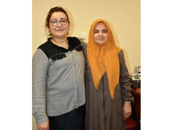 Başına kolon düşen depremzedenin göz tedavisi Denizli’de yapıldı