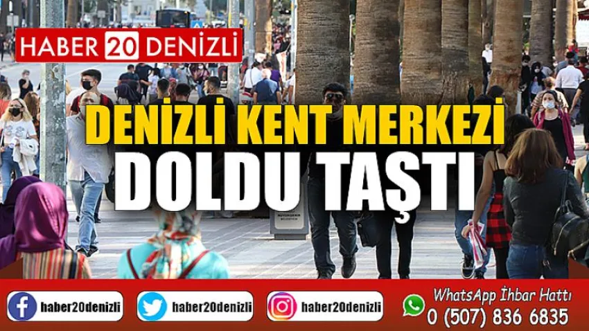 Denizli kent merkezi doldu taştı