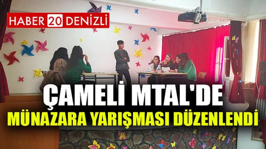 Çameli Mtal'de Münazara Yarışması Düzenlendi