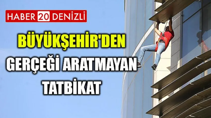 Büyükşehir'den gerçeği aratmayan tatbikat