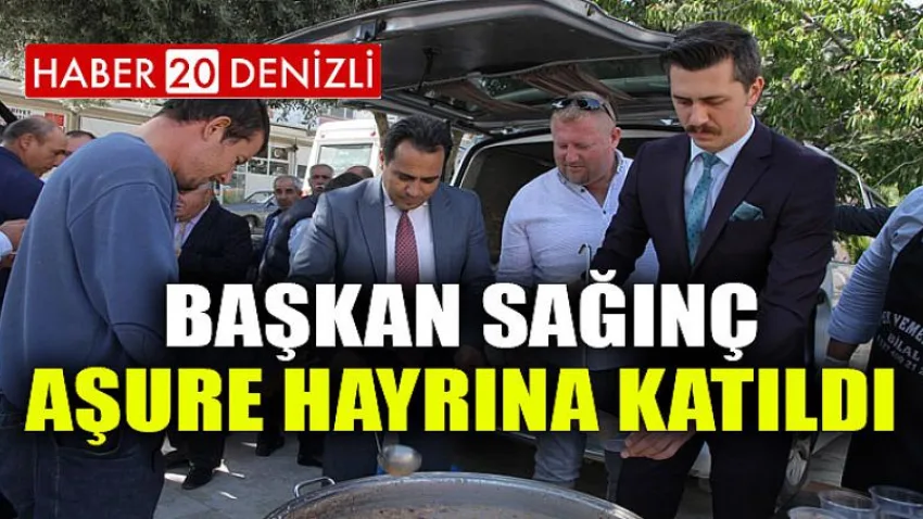 Başkan Sağınç Aşure Hayrına Katıldı