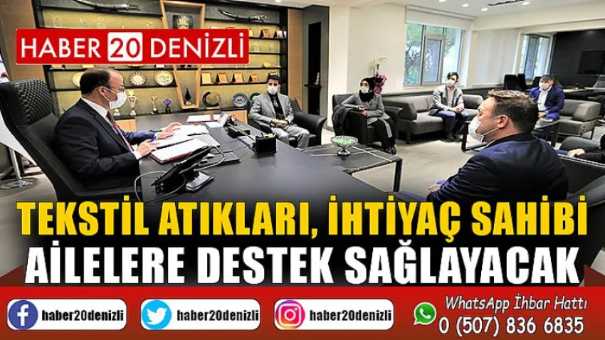 Tekstil atıkları, ihtiyaç sahibi ailelere destek sağlayacak