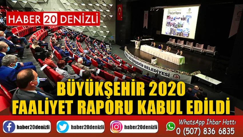 Büyükşehir 2020 Faaliyet Raporu kabul edildi