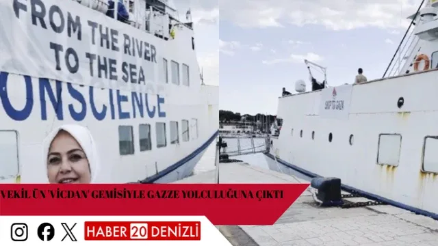 Vekil Ün 'Vicdan' gemisiyle Gazze yolculuğuna çıktı