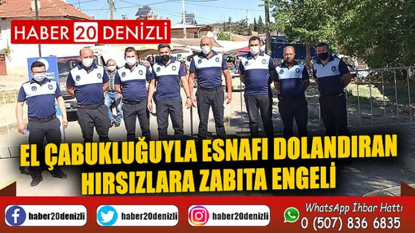 El çabukluğuyla esnafı dolandıran hırsızlara zabıta engeli