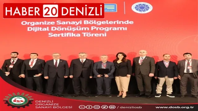 OrganizeSanayi Bölgelerinde Dijital Dönüşüm Programı Sertifika Töreni