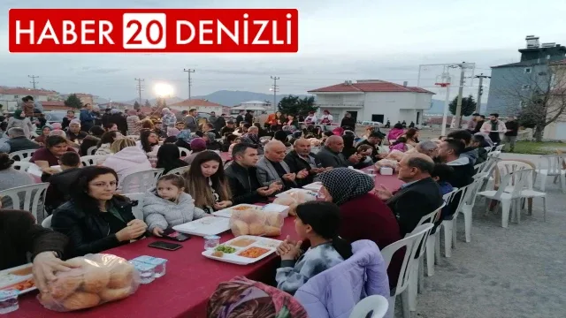 Çardak'da gönül sofrası Saray mahellesinde kuruldu
