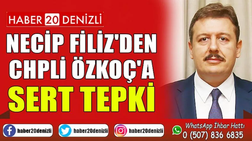 Necip Filiz'den, Chpli Özkoç'a Sert Tepki
