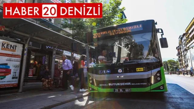 Denizli Büyükşehir, Cumhuriyet Bayramı’nda otobüsleri ücretsiz yaptı