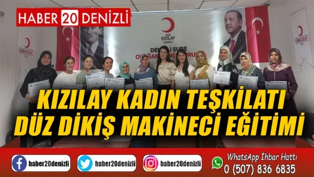Kızılay Kadın Teşkilatı Düz Dikiş Makineci Eğitimi