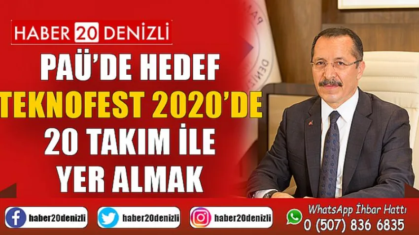 PAÜ’de Hedef TEKNOFEST 2020’de 20 Takım ile Yer Almak
