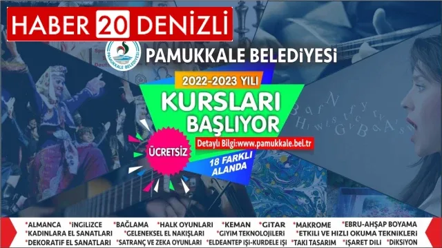 Pamukkale Belediyesi’nin Yeni Dönem Kursları Başlıyor