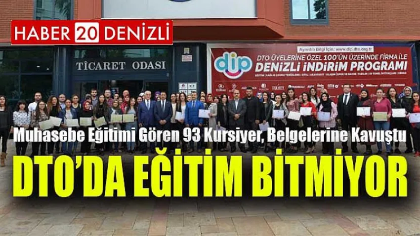 DTO’da Eğitim Bitmiyor