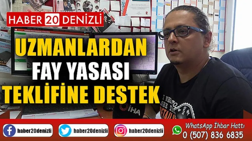 Uzmanlardan Fay Yasası teklifine destek