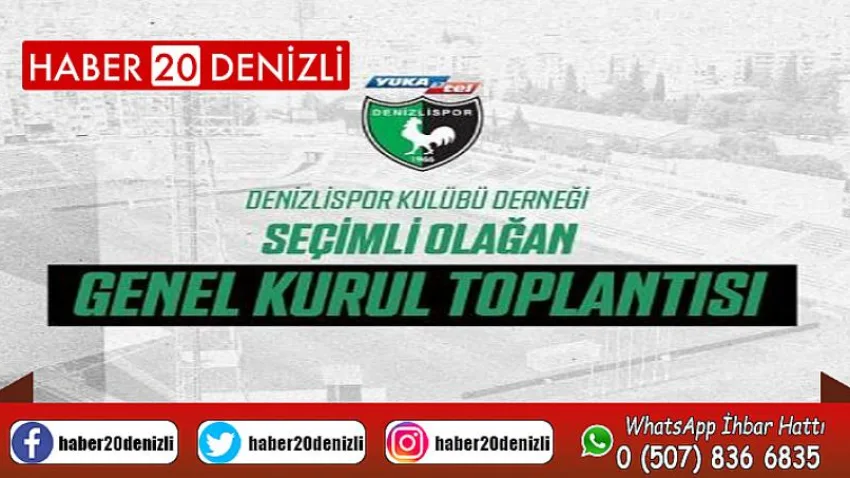 Denizlispor yeni başkanını seçiyor
