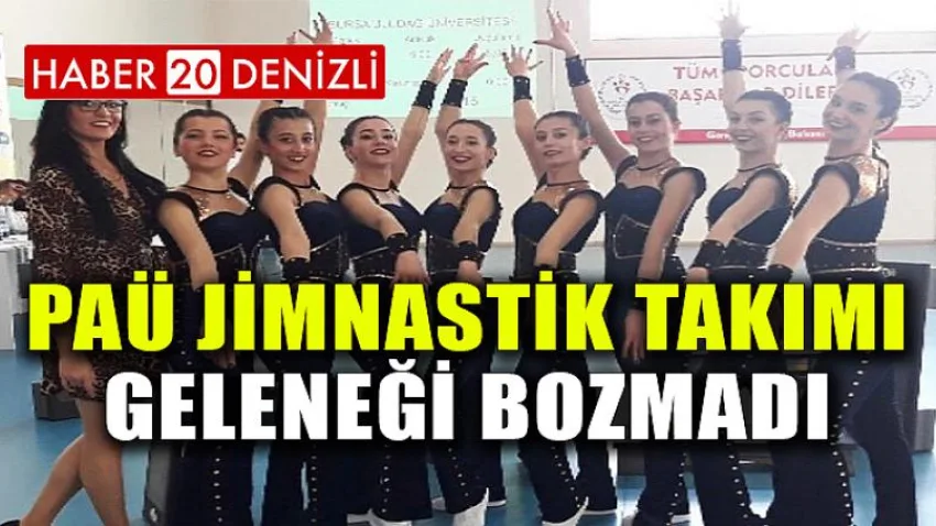 PAÜ Jimnastik Takımı Geleneği Bozmadı