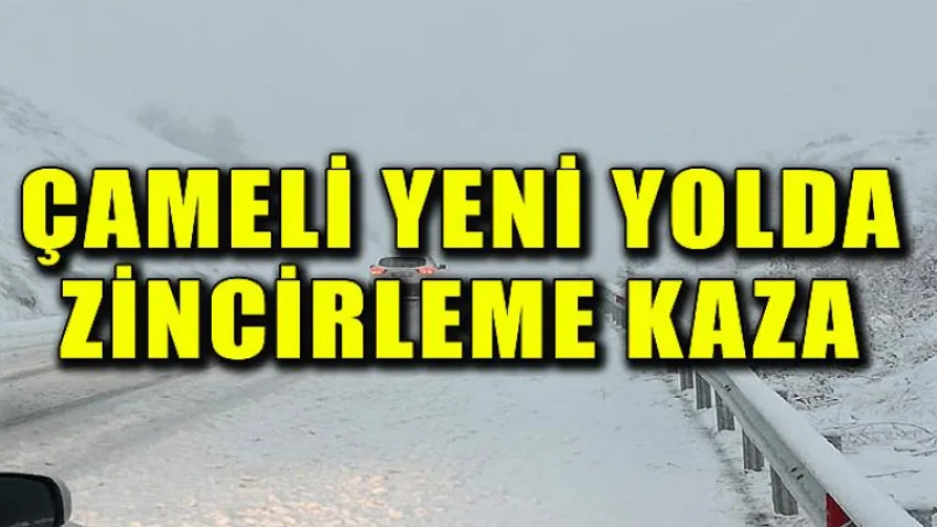 Çameli Yeni Yolda Zincirleme Kaza
