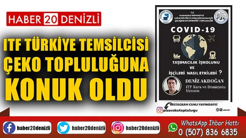 ITF Türkiye Temsilcisi, ÇEKO Topluluğuna konuk oldu