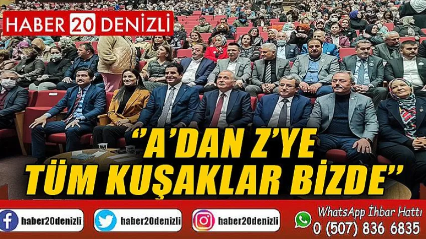‘’A’dan Z’ye tüm kuşaklar bizde’’