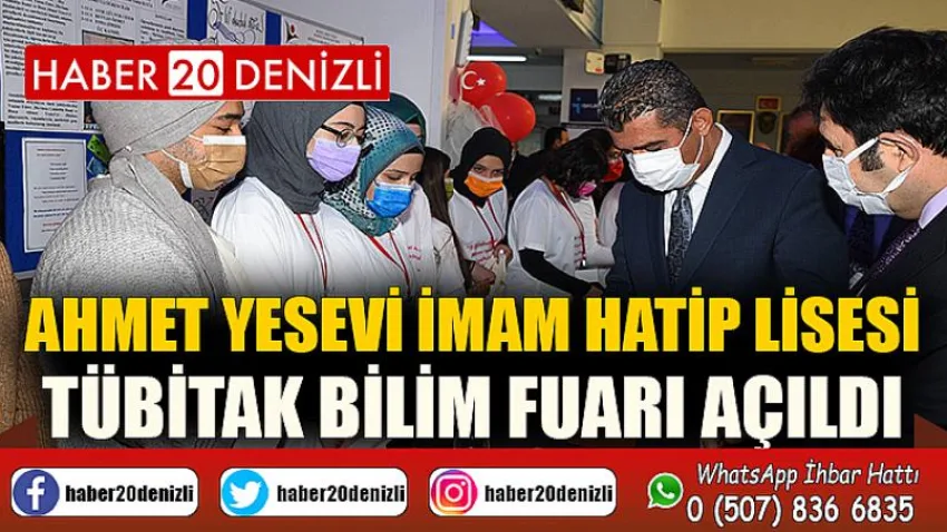 Ahmet Yesevi İmam Hatip Lisesi TÜBİTAK Bilim Fuarı açıldı