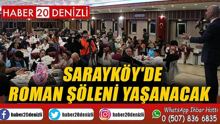 Sarayköy'de roman şöleni yaşanacak
