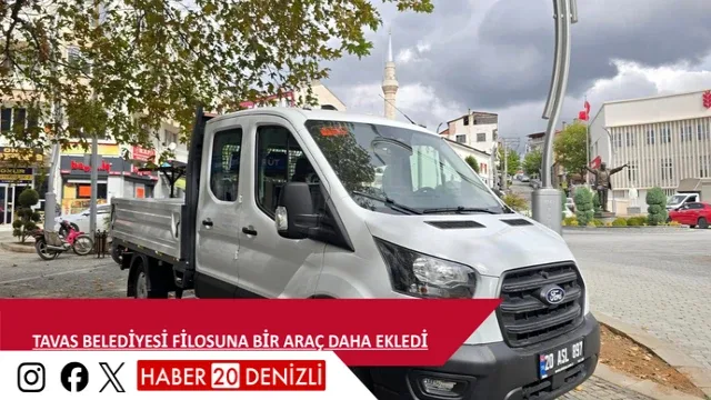 Tavas Belediyesi filosuna bir araç daha ekledi