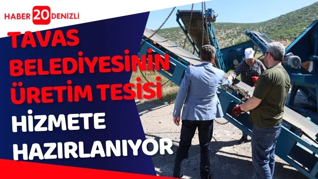 Tavas Belediyesinin üretim tesisi hizmete hazırlanıyor