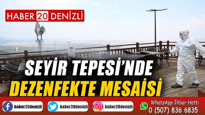 Seyir Tepesi’nde Dezenfekte Mesaisi