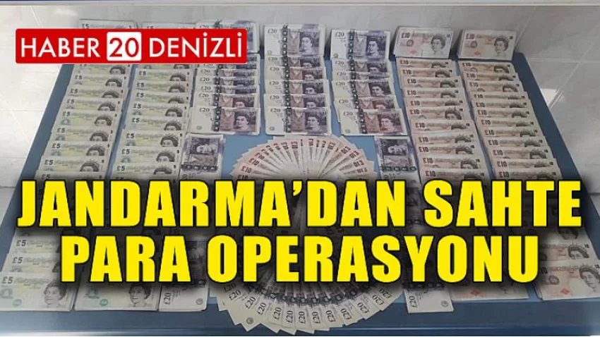 Jandarma’dan Sahte Para Operasyonu