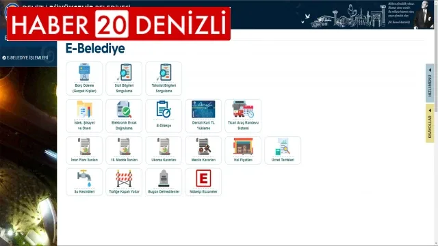 Denizli Büyükşehir 'e-Belediye Bilgi Sistemi’nde öncü