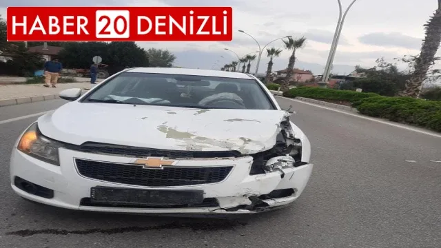 Otomobil ile motosiklet çarpıştı: 1 yaralı
