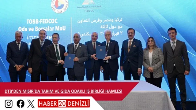 DTB’den Mısır'da Tarım ve Gıda Odaklı İş Birliği Hamlesi