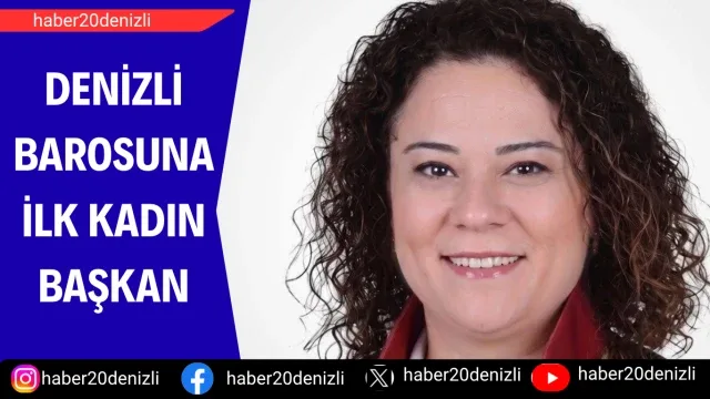 Denizli Barosuna ilk kadın başkan