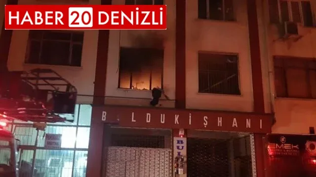 İş merkezindeki yangın korkuttu