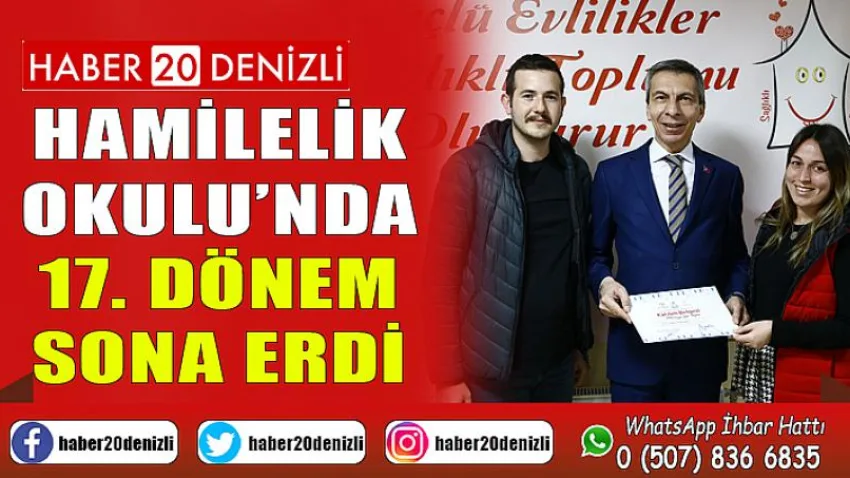 Hamilelik Okulu’nda 17. dönem sona erdi
