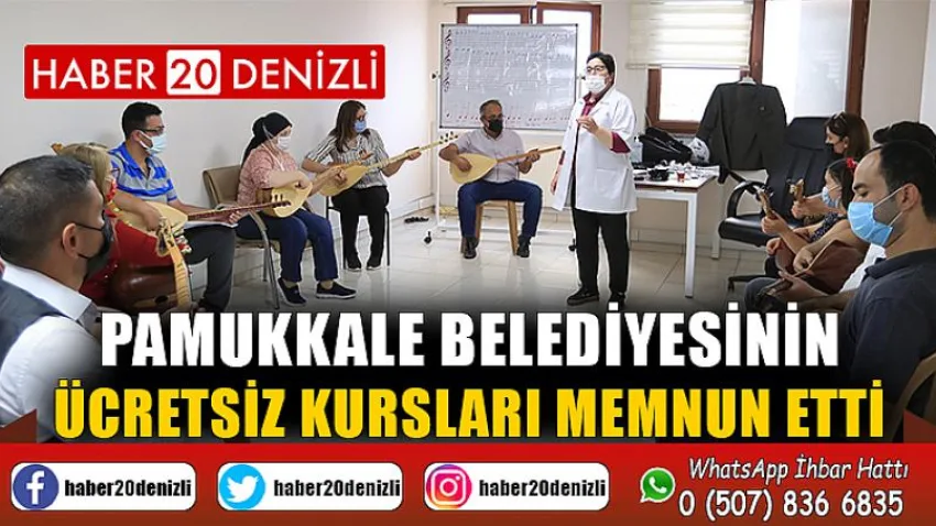 Pamukkale Belediyesinin ücretsiz kursları memnun etti