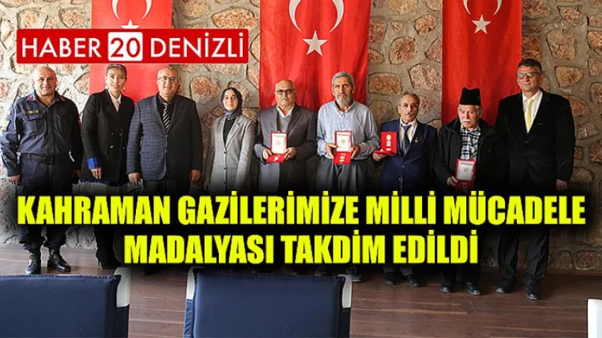 Kahraman Gazilerimize Milli Mücadele Madalyası Takdim Edildi