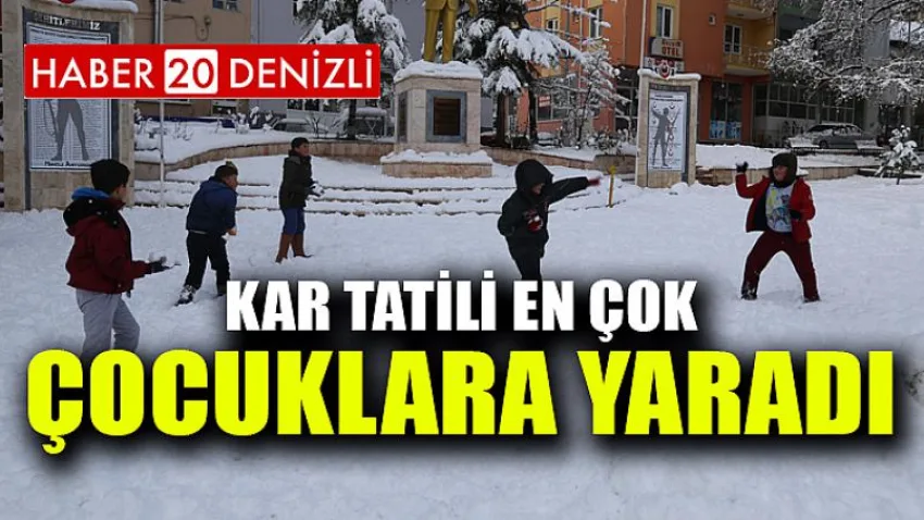 Kar Tatili En Çok Çocuklara Yaradı