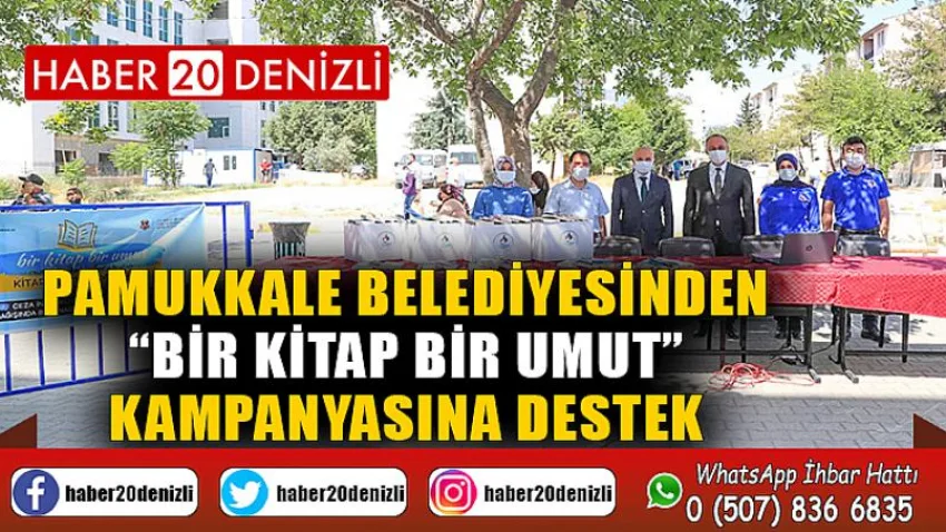 Pamukkale Belediyesinden “Bir Kitap Bir Umut” Kampanyasına Destek