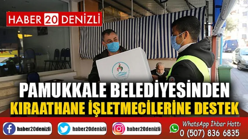 Pamukkale Belediyesinden Kıraathane İşletmecilerine Destek