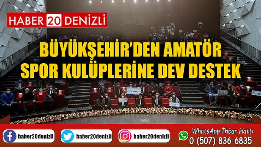 Büyükşehir’den amatör spor kulüplerine dev destek