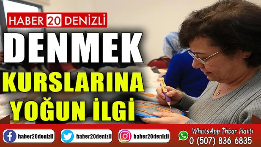 DENMEK kurslarına yoğun ilgi