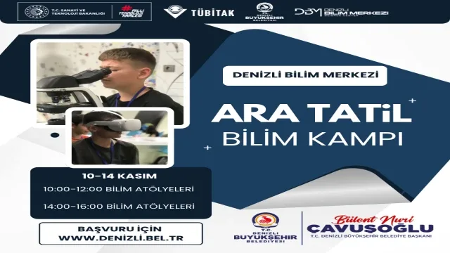 Öğrenciler ara tatili Bilim Kampı’nda değerlendirecek