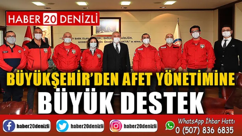 Büyükşehir’den afet yönetimine büyük destek