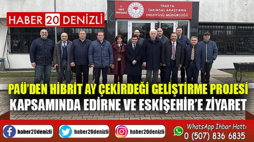 PAÜ’den Hibrit Ay Çekirdeği Geliştirme Projesi Kapsamında Edirne ve Eskişehir’e Ziyaret