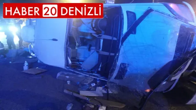 Denizlispor kafilesi kaza yaptı: 2’si ağır 4 yaralı