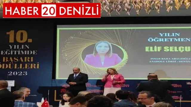 Denizlili Elif Öğretmen yılın öğretmenlerinden birisi oldu