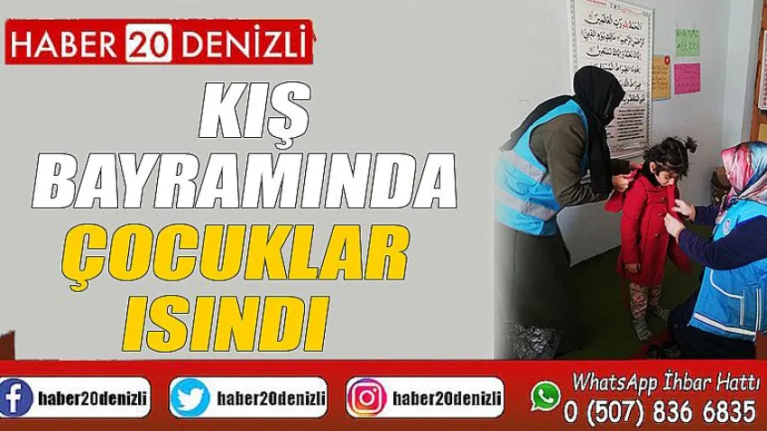Kış Bayramında çocuklar ısındı